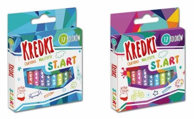 Kredki 12kol ST.ART MAJEWSKI mix cena za 1 szt