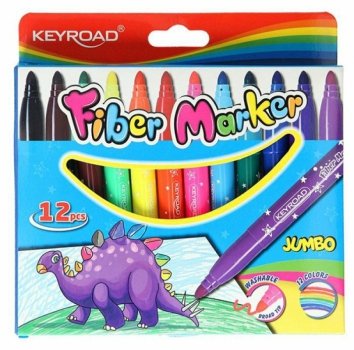 Flamastry KEYROAD Jumbo 12kol na zawieszce