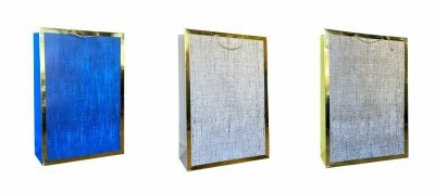 Torebka ozdobna prezentowa 3wz 9846A 30x40x12cm p12, mix cena za 1 szt
