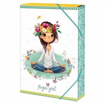 Teczka A4 4cm Yoga girl