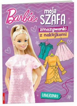 Książeczka Zmazywanki z naklejkami. Barbie. Moja szafa SSN-1103