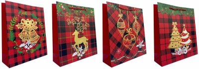 Torebka ozdobna prezentowa JP949C 18x23x10cm mix cena za 1 szt