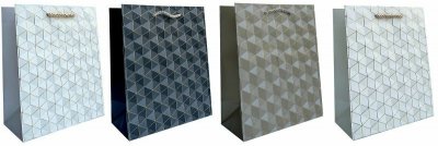 Torebka ozdobna prezentowa 4wz 30x41,5x12cm JP-RC 323A mix cena za 1 szt
