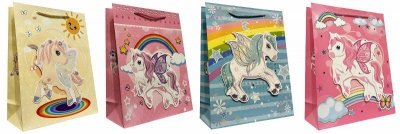 Torebka ozdobna prezentowa JP3073B 26x32x10cm mix cena za 1 szt