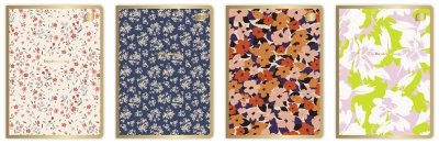 Zeszyt A5 80 kartki linia M 70g Metalic Floral mix cena za 1 szt