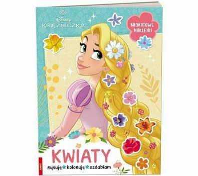 Książeczka Disney Księżniczka. Kwiaty rysuję, koloruję, ozdabiam KWI-9101