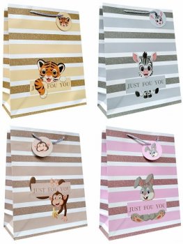 Torebka ozdobna prezentowa 26x32x10cm 3106B mix cena za 1szt