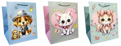 Torebka ozdobna prezentowa 40x56x30 cm K31-SD30 mix cena za 1 szt