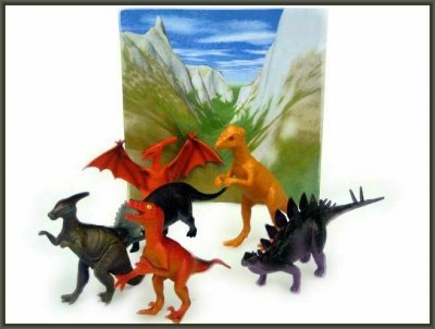 PROMO Dinozaury 14-16cm 6szt. w worku HIPO