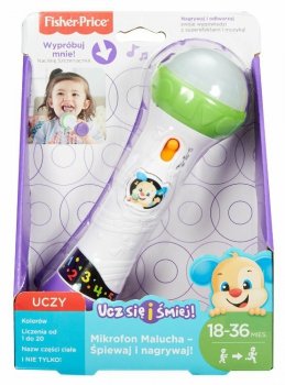 Fisher-Price Mikrofon Malucha – Śpiewaj i nagrywaj! FBP38 MATTEL