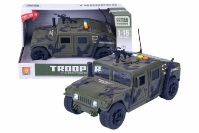 PROMO Auto wojskowe z karabinem na dachu św.dźw. w pud. 1001871
