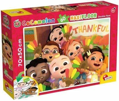 Puzzle dwustronne podłogowe 60el. 1,2,3 !!! 91089 LISCIANI Cocomelon