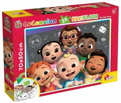 Puzzle dwustronne podłogowe 24el. Pouczmy się razem 90990 LISCIANI Cocomelon