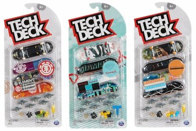 PROMO Tech Deck Deskorolka na palec fingerboard zestaw 4-pak p8 6028815 Spin Master mix cena za 1op