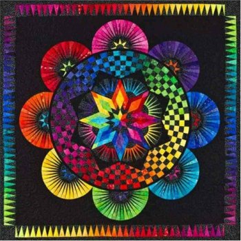 Diamentowa mozaika Mandala 7D Koło kolorowe 30x30cm 1006558