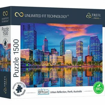 PROMO Puzzle 1500el Citiscape: Urban Reflection, Perth, Australia / Miejski krajobraz: Miejska refleksja, Perth, Australia 26190