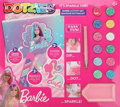 PROMO Haft diamentowy Diamond Dotz Zestaw Barbie obrazki, naklejki, bransoletki DTZ10011 Diamentowa mozaika
