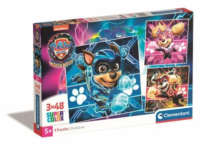 Clementoni Puzzle 3x48el SuperColor square Psi Patrol PAW PATROL MIGHTY MOVIE 25303