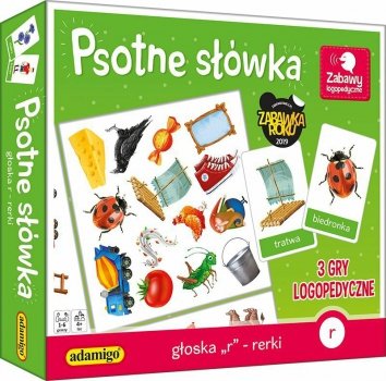 Psotne słówka Głoska R - rerki. 3 gry logopedyczne ADAMIGO