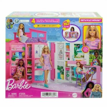 PROMO Barbie Przytulny domek + Lalka zestaw HRJ77 p2 MATTEL