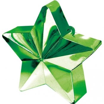 Ciężarek do balonów foliowych 150g / 5,3oz zielony / gwiazdka 117800-03