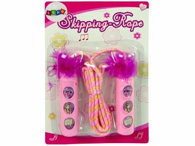 Skakanka sznurkowa różowa Księżniczki puszek 10483 Lean Toys