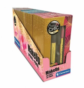 PROMO Clementoni Crazy chic. Błyszczyk i konturówka 18850 p36 mix cena za 1 szt