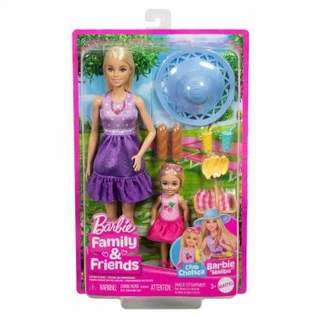 Lalka Barbie Family & Friends Siostry Malibu i Chelsea na pikniku JBF43 MATTEL