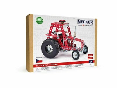 Klocki metalowe Merkur 057 Traktor ze sterowaniem, 205 el. 5578 MERKUR