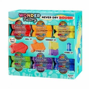 MGA Wonder Factory Never Dry Ciastolina Singles 595120 p36 mix cena za 1 szt
