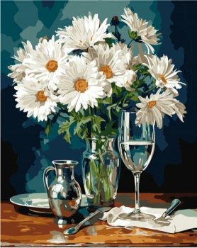 Malowanie po numerach - Stokrotki 40x50cm QB900-043