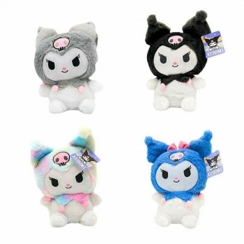 PROMO Maskotka Hello Kitty Kuromi 30cm fluffy mix cena za 1 szt