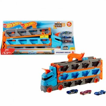 Hot Wheels Wyścigowy transporter 2w1 Speedway hauler HGH33 MATTEL