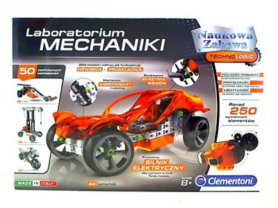 CLEMENTONI - ZABAWKI CLE Naukowa zabawa Labor.mechaniki 50konstr.60595