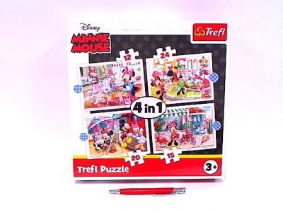 TREFL PUZZLE 4w1 Minnie z przyjaciółmi 12/15/20/24 34355