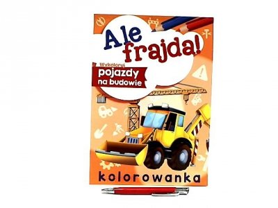 SKRZAT-WYDAWNICTWO Ale frajda! Wykoloruj pojazdy na budowie 70897 