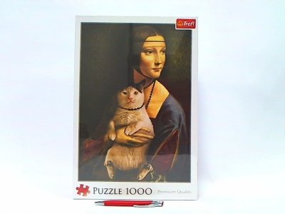 TREFL PUZZLE 1000 Dama z kotem 10663