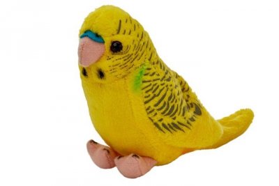 BEPPE Papuga falista 13cm żółta 13845 20642