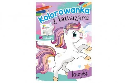 SKRZAT-WYDAWNICTWO Kolorow.z tatuaż.Kucyki 72051 