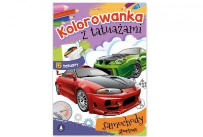 SKRZAT-WYDAWNICTWO Kolorow.z tatuaż.Samochody sportowe 72761 