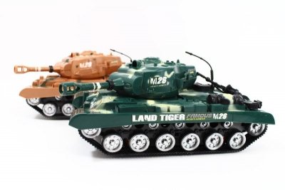 MZ-IMPORT Czołg duży w folii 2 kolory M26 08779