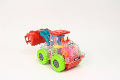 MZ-IMPORT Traktor przeźroczysty na bat. X555-52 09479