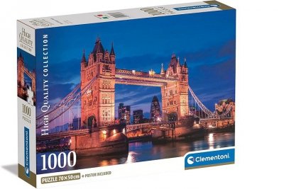 CLEMENTONI - PUZZLE CLE puzzle 1000 Compact Bridge At Night 39772