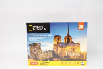 DANTE Cubic Fun puzzle 3D NationGeogr.Notre Dame 09865