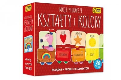 FOKSAL Książka i puzzle Moje pier.kształty i kolory 98596