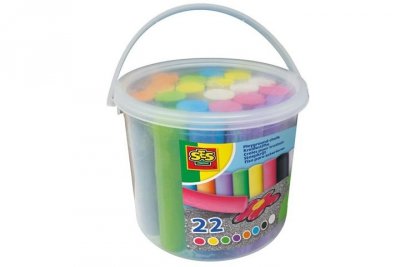 SES CREATIVE SES Kreda chodnikowa wiaderko 22szt 02205 22051