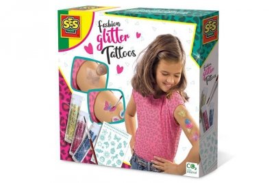 SES CREATIVE SES Tatuaże z brokatem 14142 41424