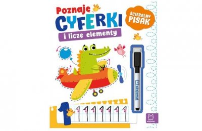 AKSJOMAT Poznaję cyferki i liczę elementy Ścier.pisak 37484