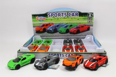 HKG Autka sport 12cm 4 kolory metal 510336 89789