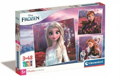 CLEMENTONI - PUZZLE CLE puzzle 3x48 Square Frozen 25297